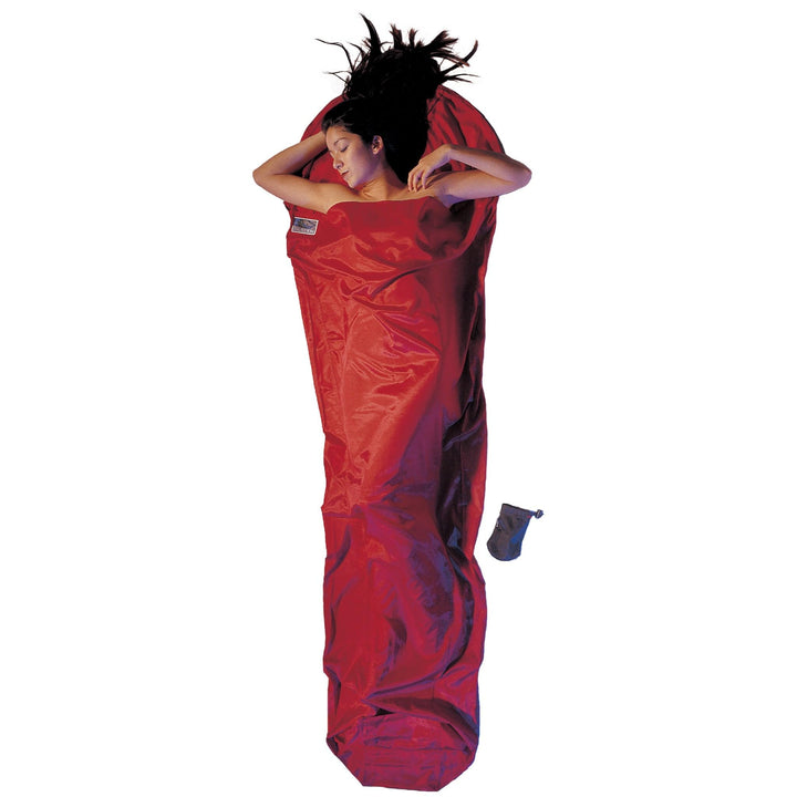 Cocoon Seiden-Baumwollschlafsack Travel Sheet - Silk/Cotton - Natur Monk's Red 95"x35/22", Monk's Re