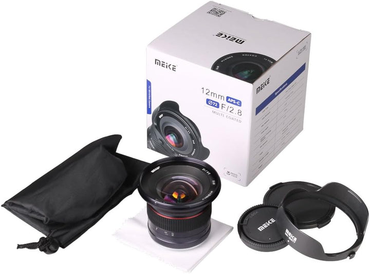 Meike Optics MK 12mm f2.8 Ultra-Weitwinkel Objektiv für Sony E-Mount, für Sony