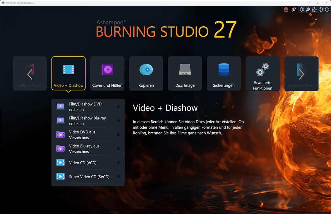Burning Studio 25 - Brennen, Kopieren, Sicher, Rippen - der Multimedie Alleskönner für Windows 11, 1
