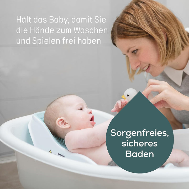Angelcare ergonomischer Badesitz für die Baby-Badewanne Light Aqua, angenehm weiche Liegefläche, auf