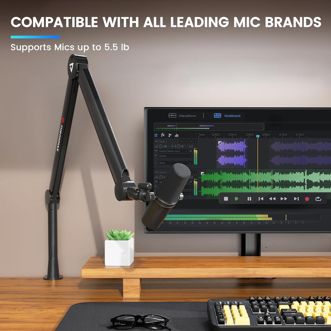 THRONMAX S8 Mikrofon arm, Mikrofonständer für Game Streaming und Broadcasting, Stabiler und universe
