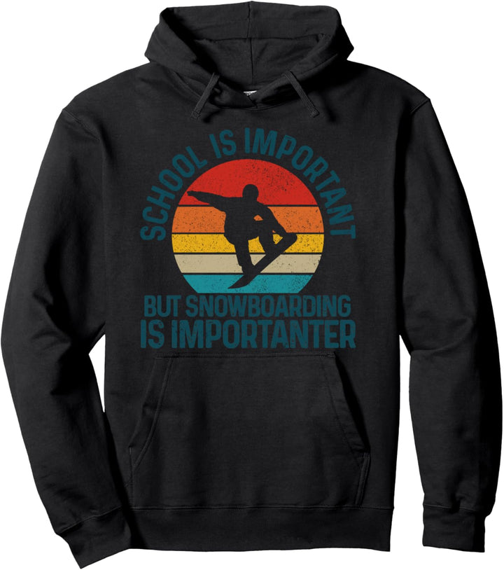 Snowboard Vintage Spruch Lustig Snowboarder Geschenk Pullover Hoodie