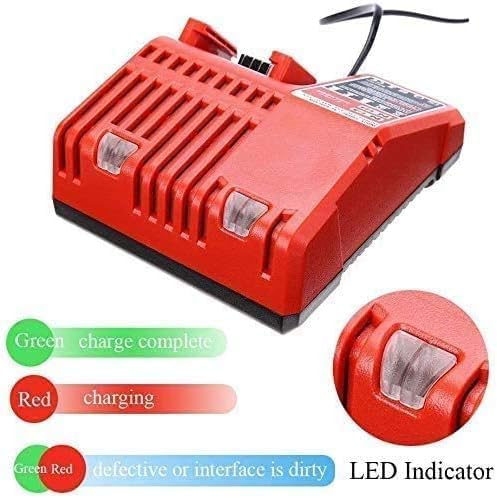 Ersatz Ladegerät für Milwaukee M18-18V M12, M18, 48-59-1806, 48-59-1840, Batterie Ladegerät Werkzeug