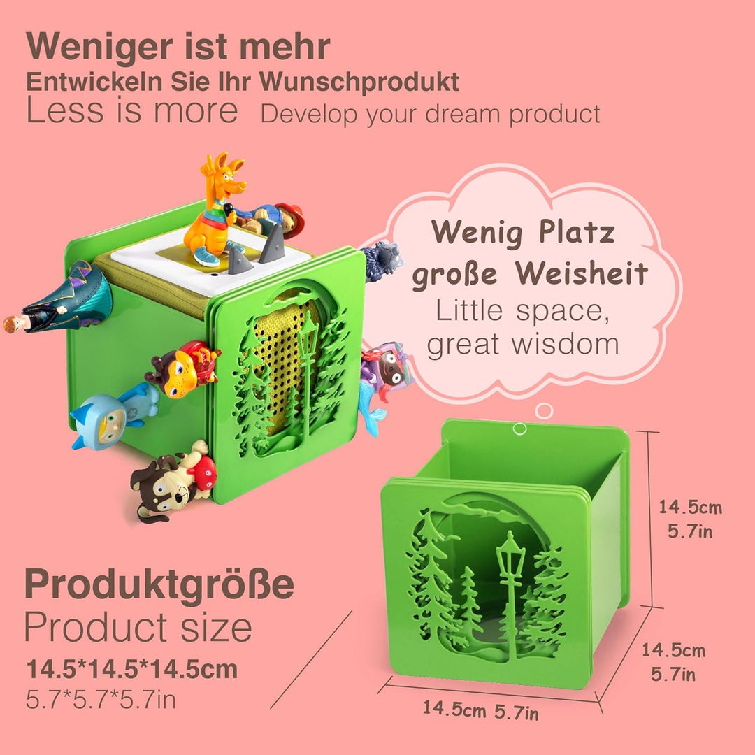 Metall Tonie Regal vollständig magnetisches Toniebox Regal Tonie aufbewahrung für bis zu 25-40 Figur