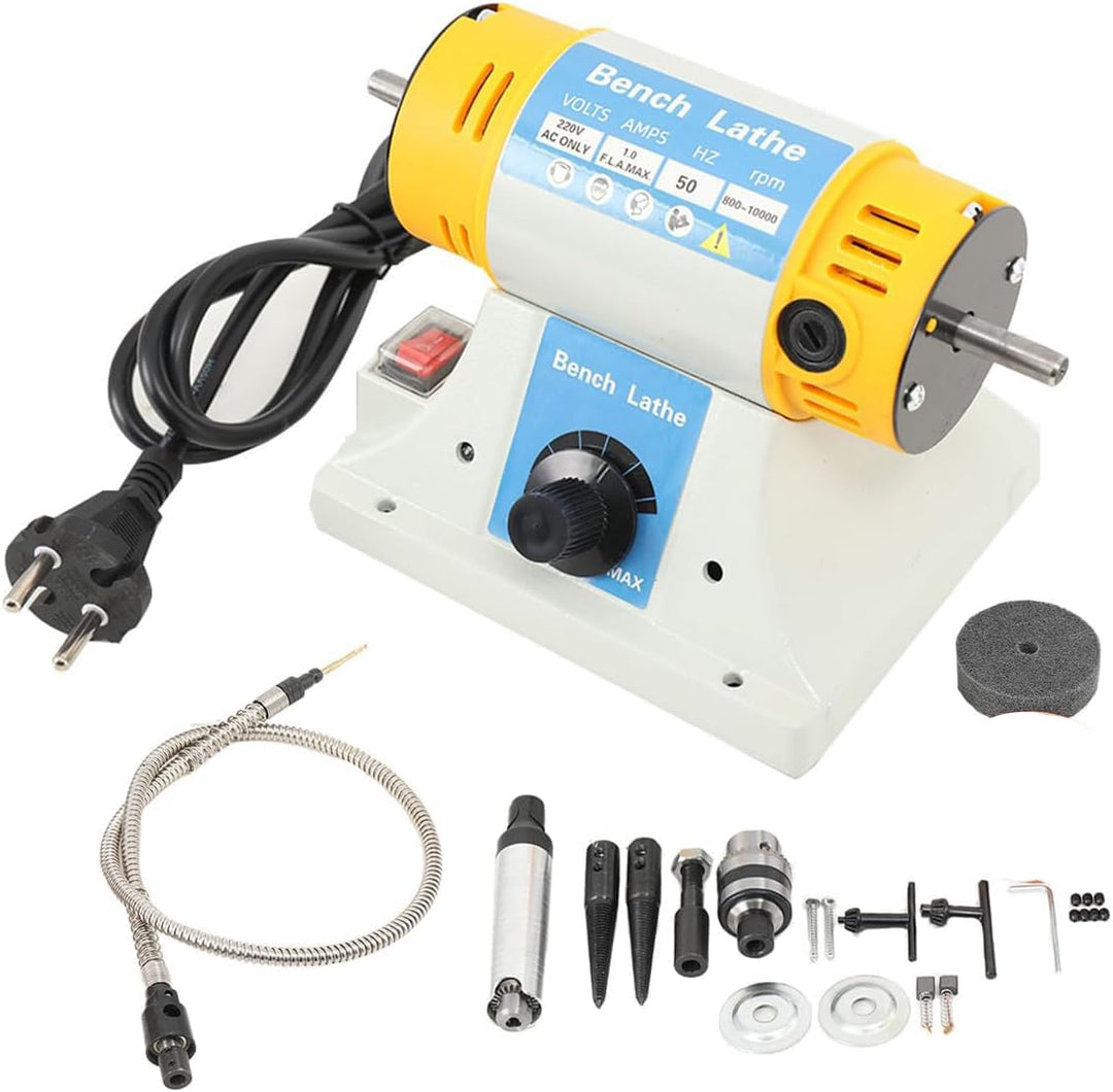 Poliermaschine Set Schmuck Poliermaschine, 220V 320 Watt Elektrische Schleifmaschine Tischpolierer 1