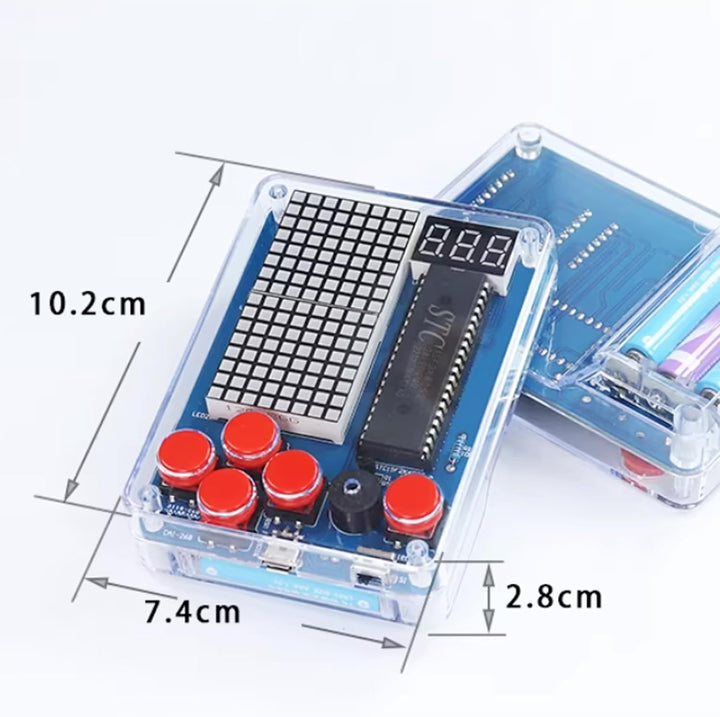 DIY Spielekonsole Löten Bausatz: DIY Games Console Handheld Kit, 4 Klassische Spiele Handheld Game G