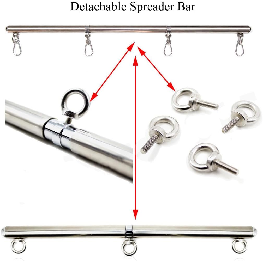 Edelstahl Silber Einstellbare Pilates Bar Set Sport Aid Training Fitness Gear, B