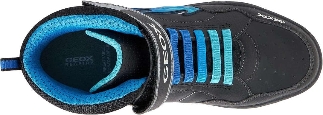 Geox Jungen J Inek BoySneaker 27 EU Black Lt Blue, 27 EU Black Lt Blue
