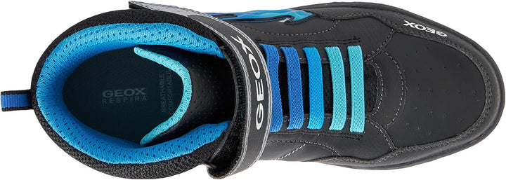 Geox Jungen J Inek BoySneaker 27 EU Black Lt Blue, 27 EU Black Lt Blue