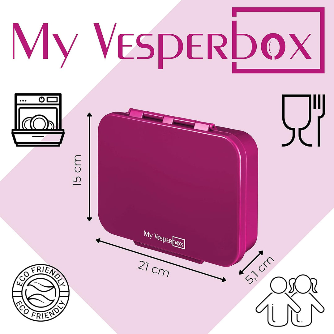 My Vesperbox – Bia - Bento Box Kinder - NEU - VERSTÄRKTE VERSCHLÜSSE - Auslaufsicher & BPA Frei - ex