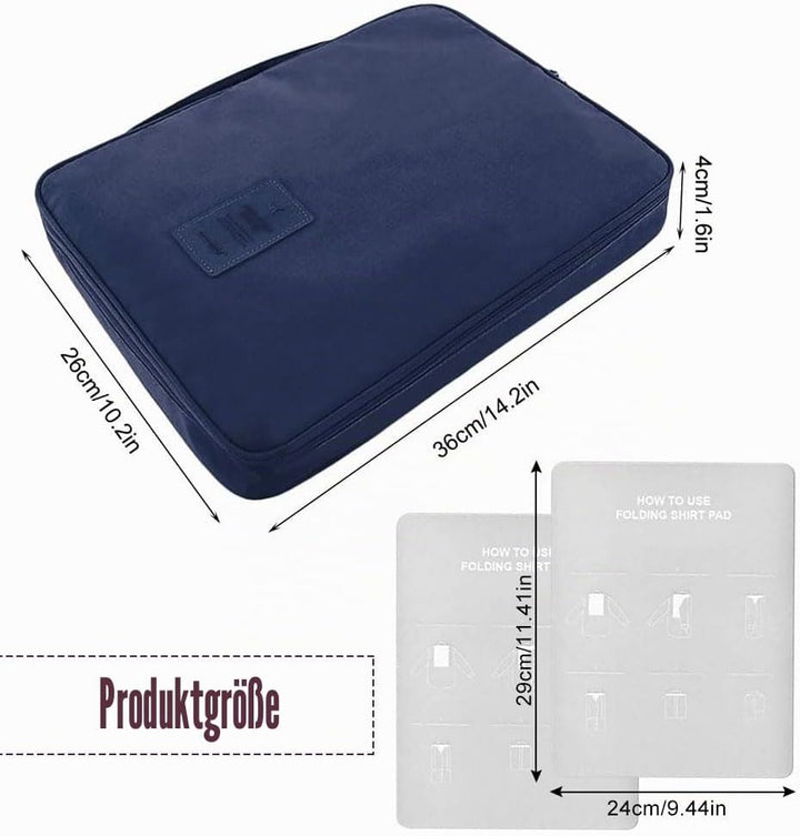 EQLEF® Wrinkle-proof Hemd und Krawatte Aufbewahrungstasche Tragbarer Organizer Hemd mit Handgriff fü