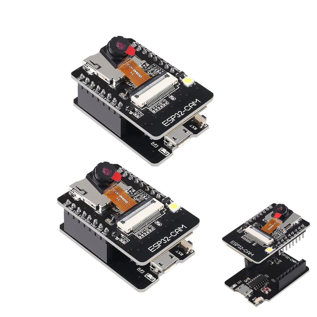 2Pcs ESP32 Cam WiFi Bluetooth Development Board mit OV2640 Kameramodul + Micro USB zu seriellem Port