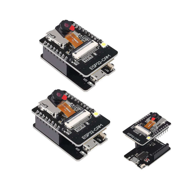 2Pcs ESP32 Cam WiFi Bluetooth Development Board mit OV2640 Kameramodul + Micro USB zu seriellem Port