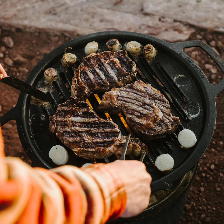 Solo Stove Gusseisen-Grillrost für Feuerschale Bonfire und Yukon | Grillplatte für Feuerstelle, Umba