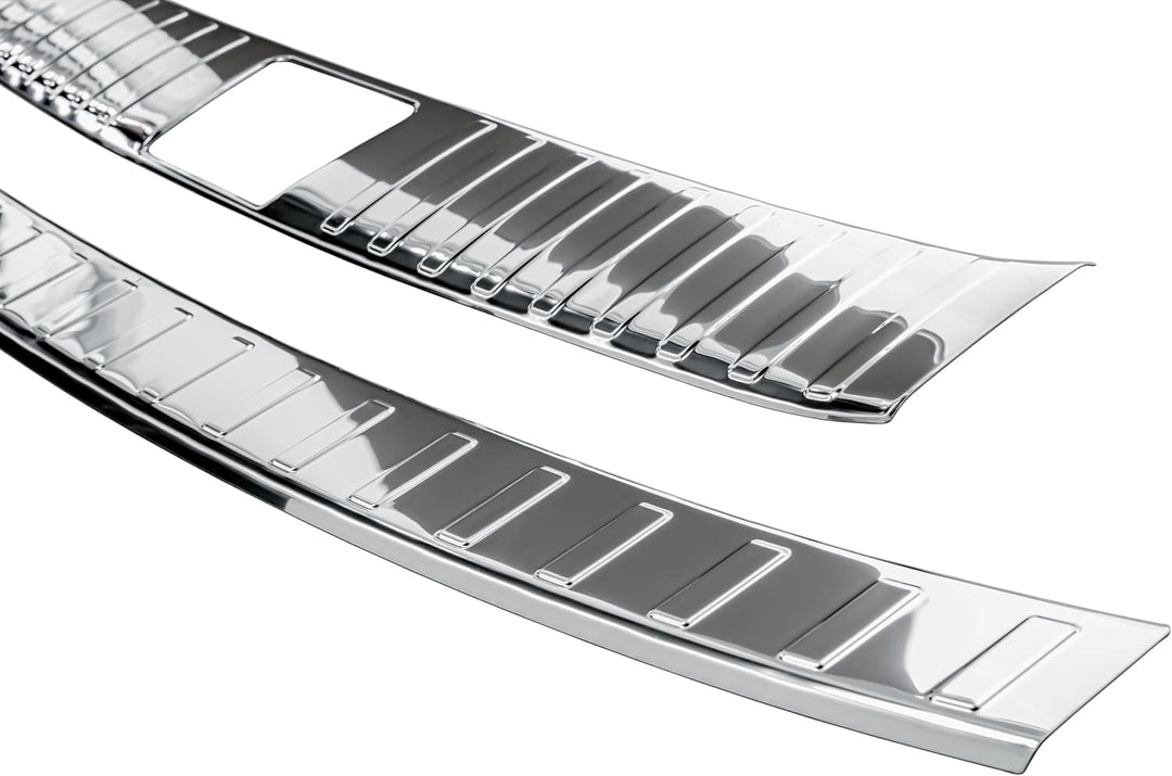 RECAMBO Ladekantenschutz Edelstahl Chrom Look - kompatibel für Hyundai Tucson | Typ NX4 | BJ ab 2020