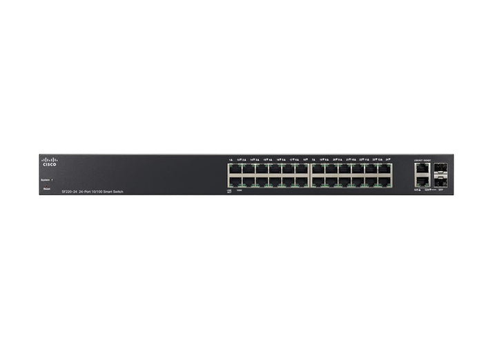 Cisco SF220-24 Fast Ethernet und 2-Port Gigabit Ethernet Smart Switch (SF220-24-K9-UK)