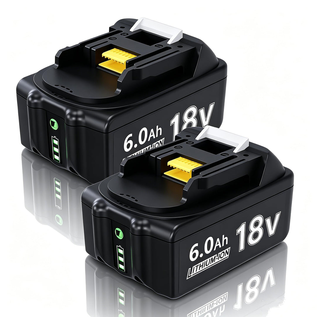 2 X 18V 6000Ah Batteries Ersatzakku für Li-ion Akku 6.0Ah BL1860B BL1860 BL1850 BL1850B BL1840B BL18
