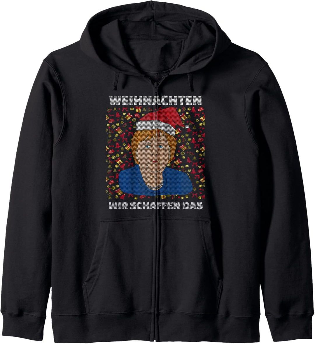 Weihnachten Wir Schaffen Das Ugly Christmas Kapuzenjacke