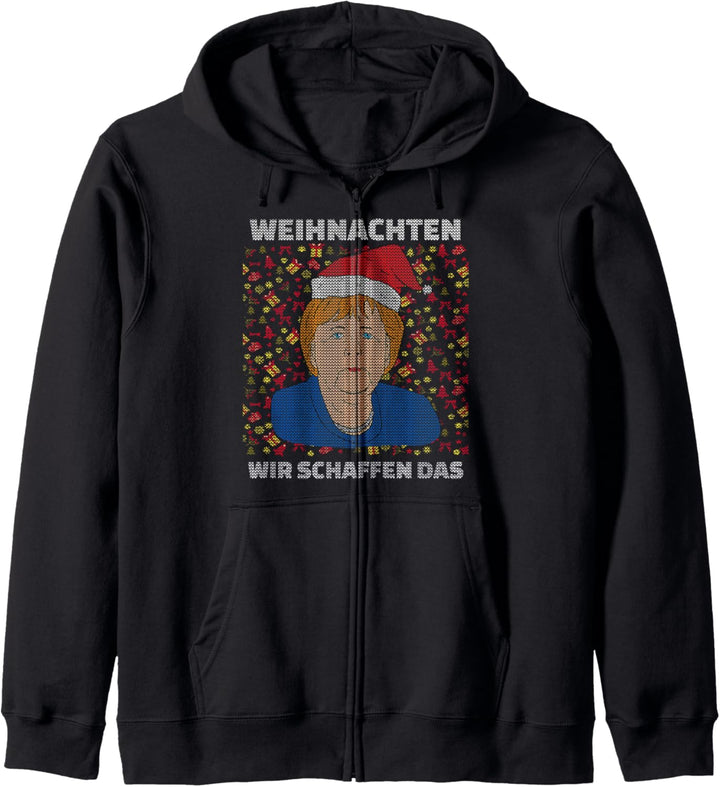 Weihnachten Wir Schaffen Das Ugly Christmas Kapuzenjacke