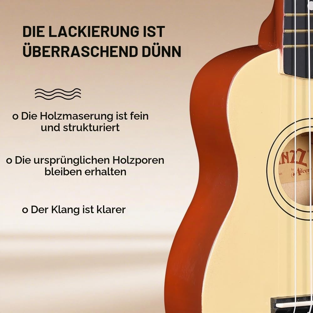 Winzz Sopran Ukulele Starter Kit für Anfänger, mit Tasche, Clip-On Tuner, zusätzlichen Saiten, Gurt,