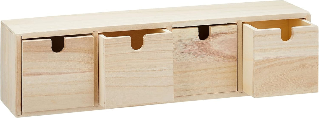 Artemio 14002155 Schubladenschrank, Holz, Beige, 44 x 10 x 15 cm