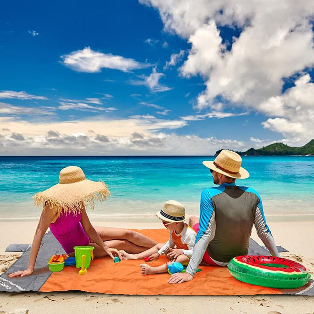 COVACURE Picknickdecke Stranddecke Strandmatte Campingdecke, 210 x 200 cm Wasserdicht, Sanddicht, 0.