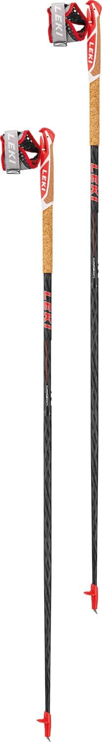 LEKI Vertical K Trailrunningstöcke Trailrunning-Stock 140 White-Neon Red, 140 White-Neon Red