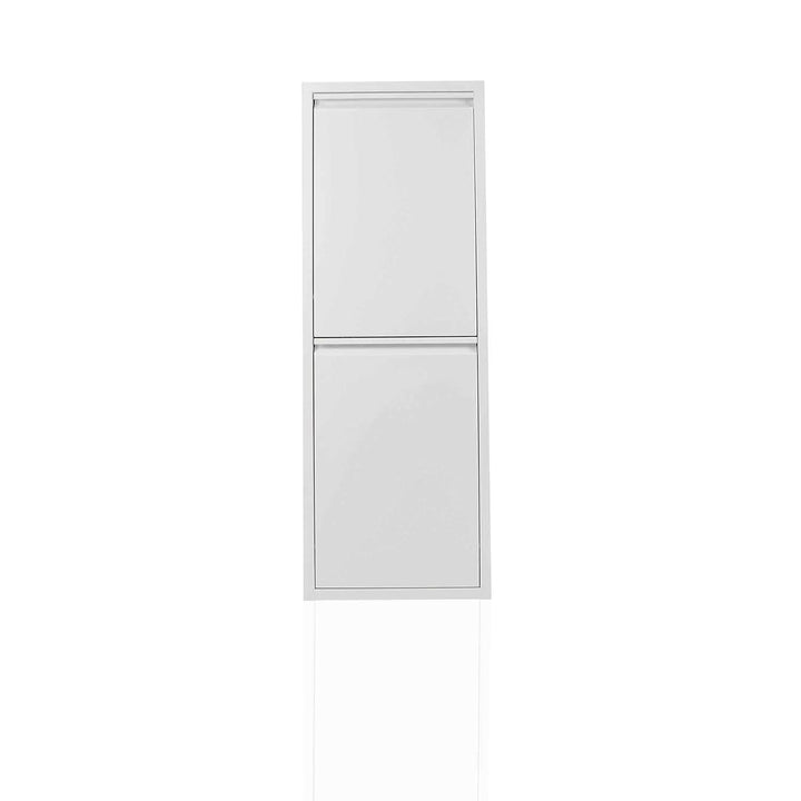 Betten-ABC Refina Mehrzweckschrank, Mülltrenner, platzsparend, aus pflegeleichtem Metall Farbe Weiss
