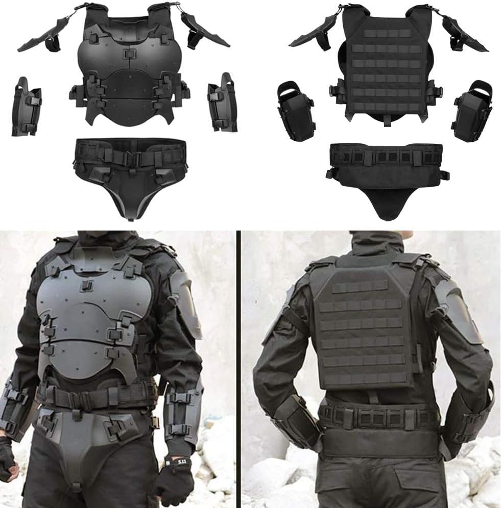 N/W Airsoft Tactical Armor Set, Einstellbarer taktischer Molle-Brustschutz, Einstellbarer Kampfgürte