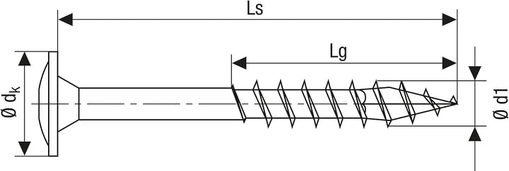 SPAX Holzbauschraube, 8,0 x 340 mm, 50 Stück, T-STAR plus, Tellerkopf, Teilgewinde, 4CUT, WIROX P3J,