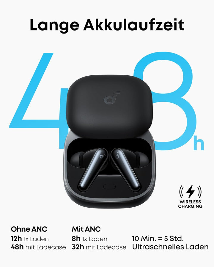 soundcore Liberty 5 by Anker, kabellose Noise Cancelling Earbuds, 2X stärkere Stimmreduktion, ANC in