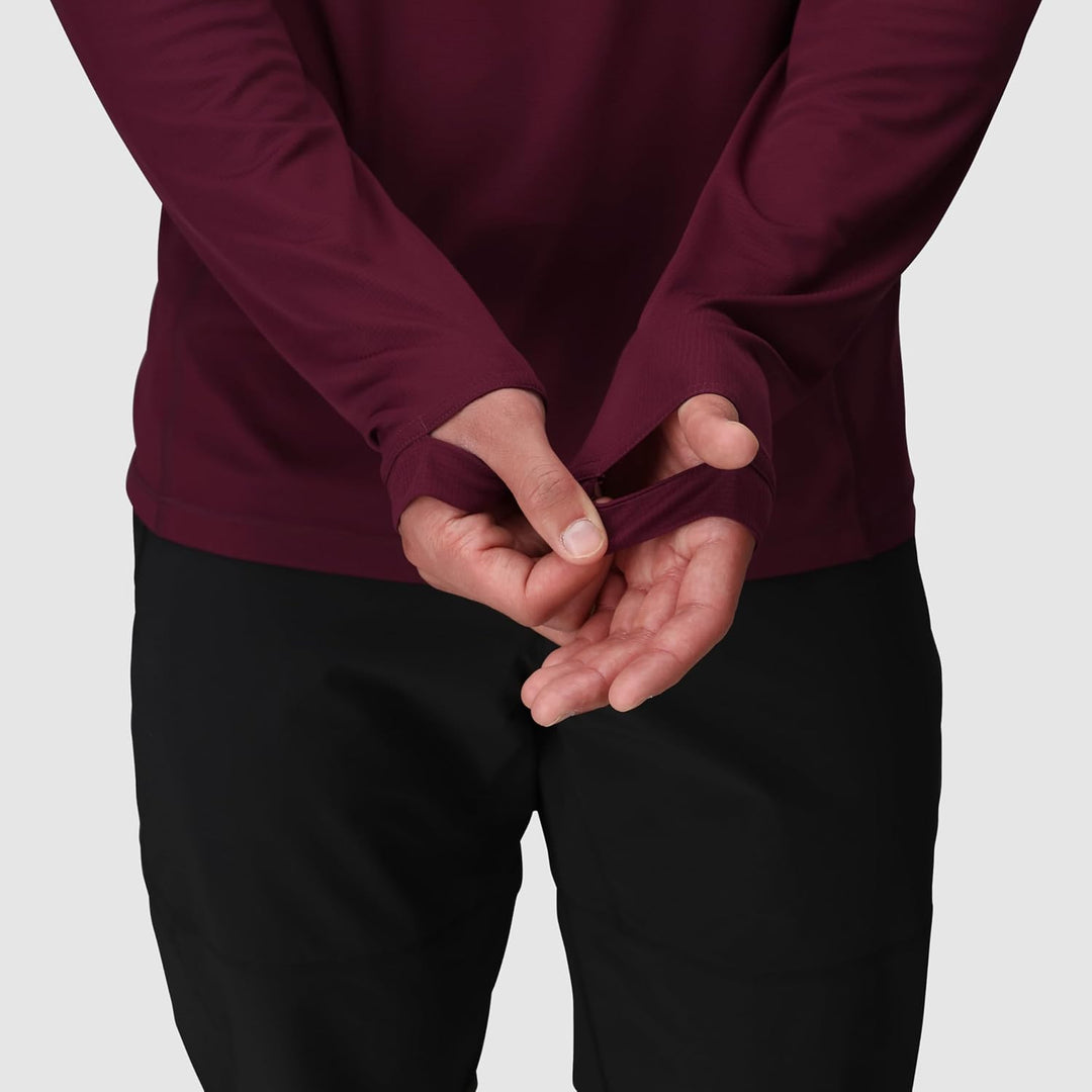 Outdoor Research Men's Echo Hoodie – Quick Drying Active Hooded Sweatshirt XL Winterberry, XL Winter