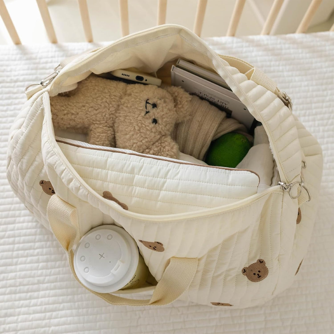 Grosse Wickeltasche Bag, Kompakte Baby Windeltasche &amp; Reisetasche, Vielseitige Tragetasche mit Schul