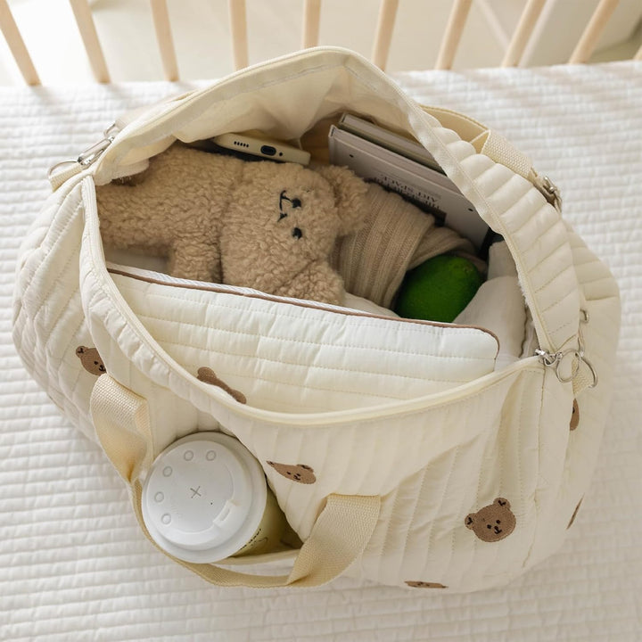 Grosse Wickeltasche Bag, Kompakte Baby Windeltasche &amp; Reisetasche, Vielseitige Tragetasche mit Schul