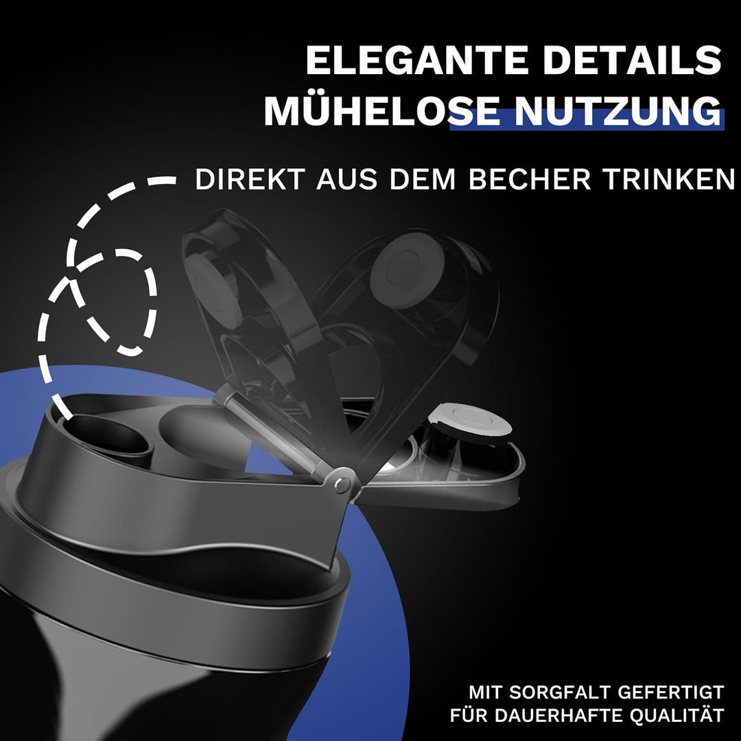 Smoothie Maker,BPA Frei,Zerkleinert Eis,Obst,Mini Standmixer,6000 mAh,USB-C Ladegerät,Portable Mixer