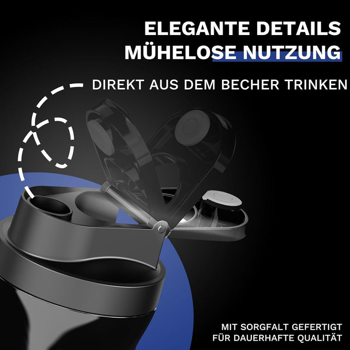 Smoothie Maker,BPA Frei,Zerkleinert Eis,Obst,Mini Standmixer,6000 mAh,USB-C Ladegerät,Portable Mixer