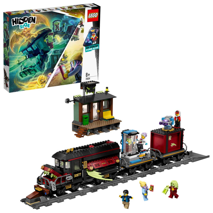 LEGO 70424 Hidden Side Geister-Expresszug Kinderspielzeug, Augmented Reality Funktionen Frustfreie V