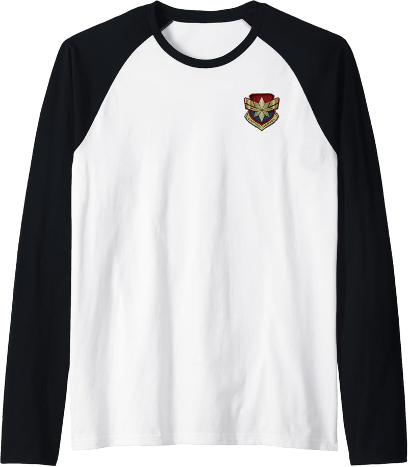 Marvel Captain Marvel Embroidered Crest Logo Raglan