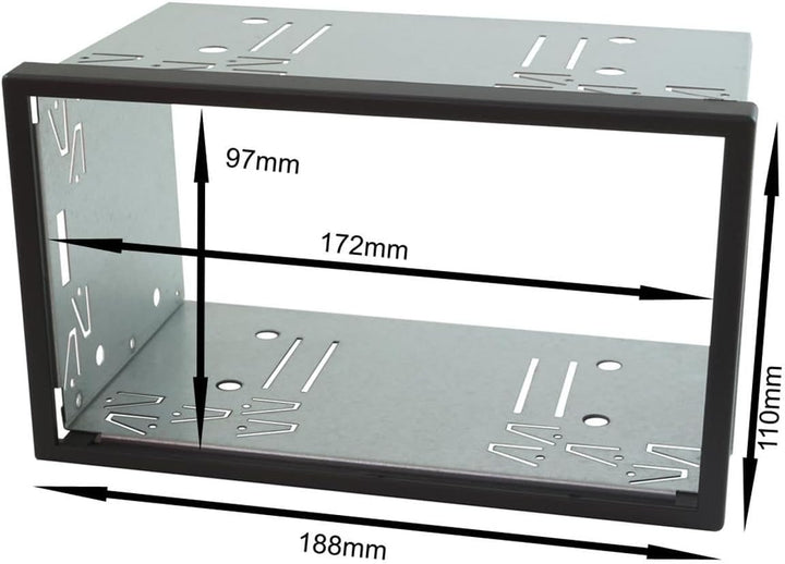 tomzz Audio 2439-027 Doppel DIN Radioblende Set kompatibel mit Opel Antara Astra H Zafira B Corsa D