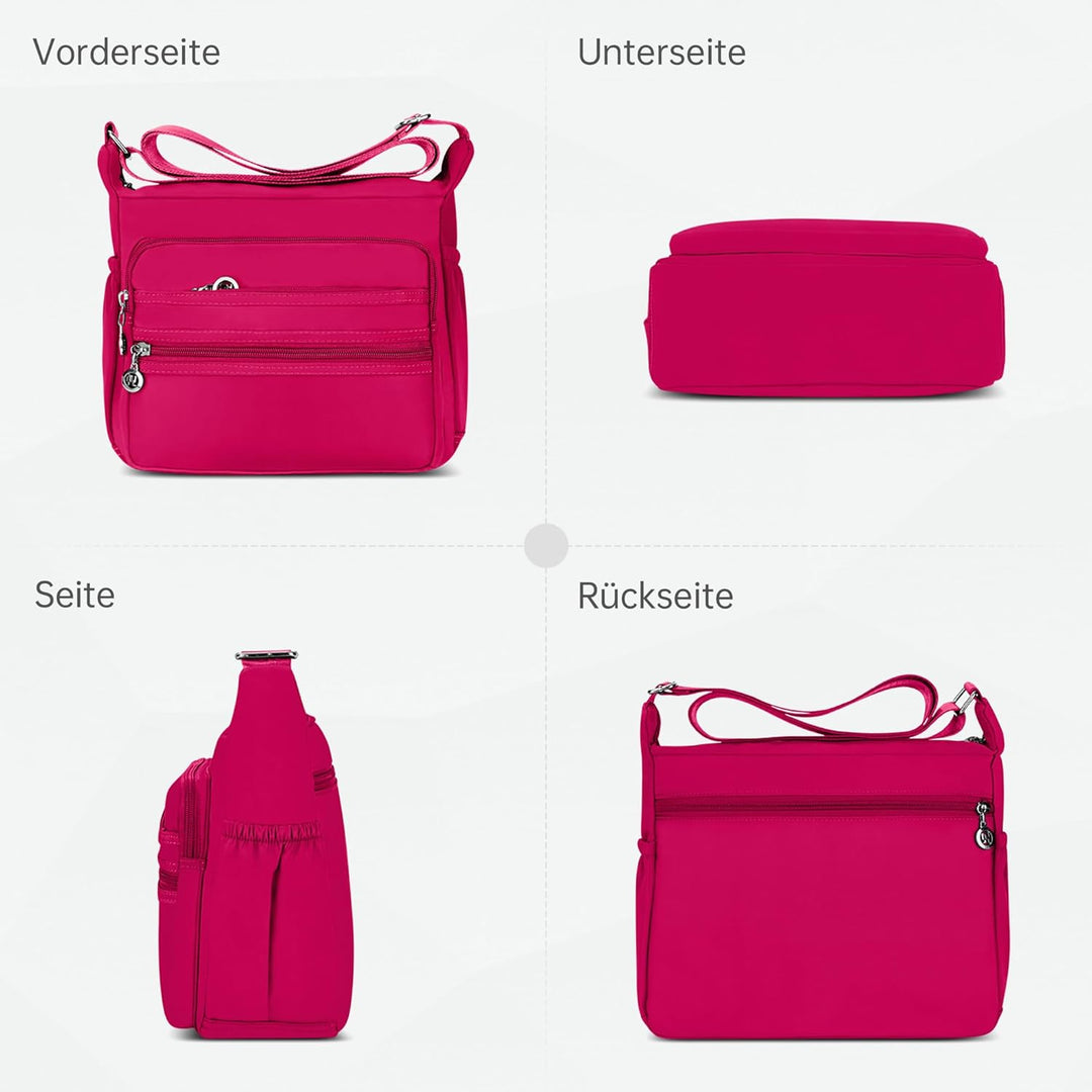DIRRONA Damen Umhängetasche Casual Gross Kapazität Schultertasche Wasserdicht Damen Reise Arbeit Läs