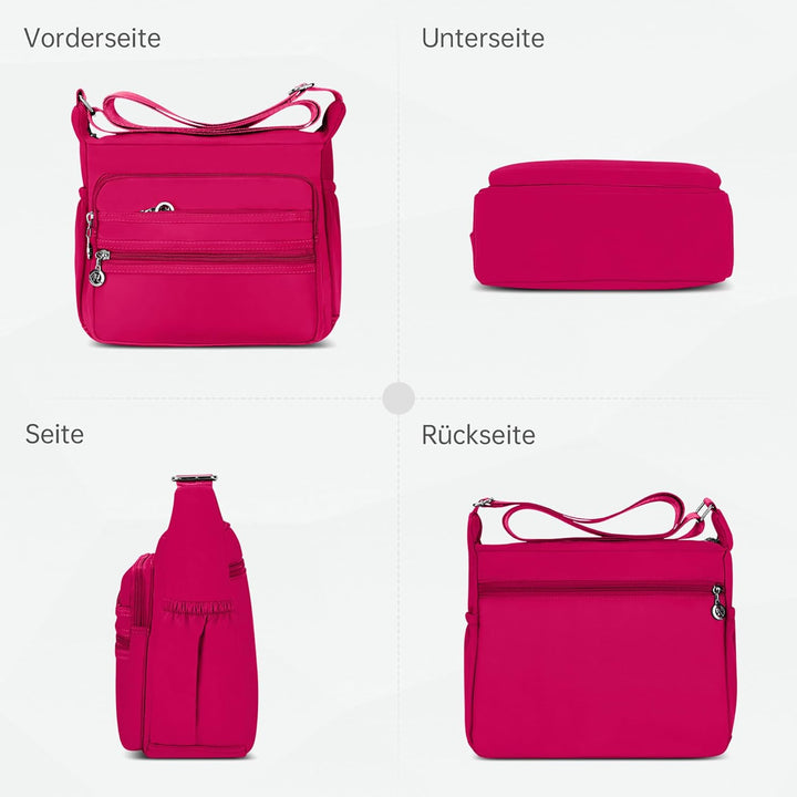 DIRRONA Damen Umhängetasche Casual Gross Kapazität Schultertasche Wasserdicht Damen Reise Arbeit Läs