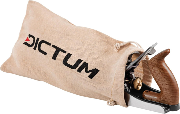 DICTUM® Hobel Nr. 4 | SK4 Eisen Schlichthobel | Holzhobel Handhobel mit 45°-Schnittwinkel | 50 mm Kl