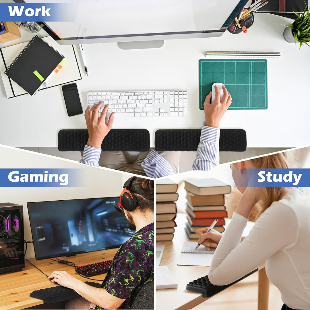 L-förmige Schreibtisch EdgeRest 2er-Set Handballenauflage Tastatur Armauflage Schreibtisch 38cm Schr
