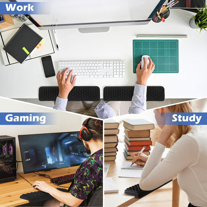 L-förmige Schreibtisch EdgeRest 2er-Set Handballenauflage Tastatur Armauflage Schreibtisch 38cm Schr