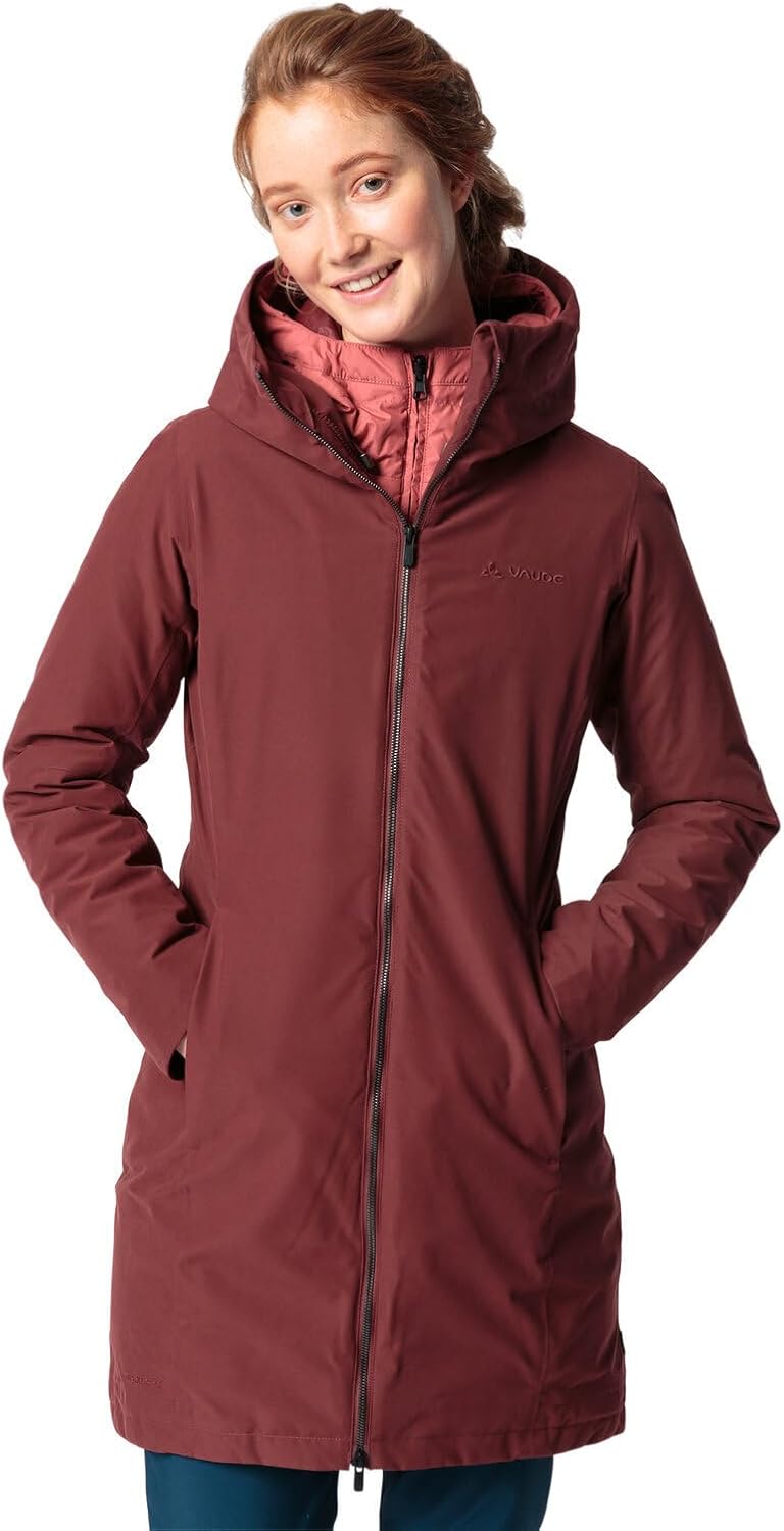 VAUDE Damen Women's Annecy 3in1 Coat Iii Doppeljacke 42 dark cherry uni, 42 dark cherry uni