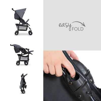 hauck Buggy Sport, Ultra Leicht - nur 5,9 kg, für Kinder bis 15 kg, Klein Zusammenklappbar, Reisebug