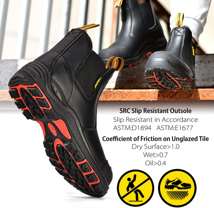 SAFEYEAR S3 Arbeitsstiefel Herren & Damen, M-8025 Sicherheitsschuhe Herren & Damen hoch ESD, wasserd