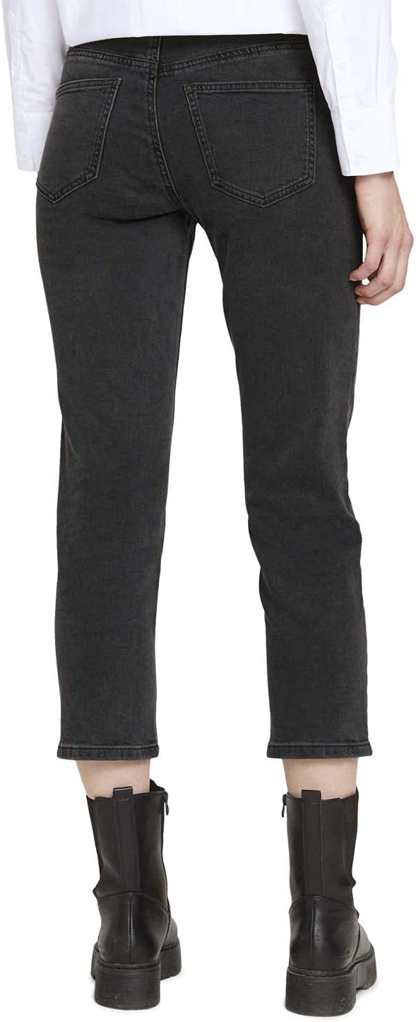 TOM TAILOR Damen Kate Straight Jeans 31W / 28L 10240 - Black Denim, 31W / 28L 10240 - Black Denim