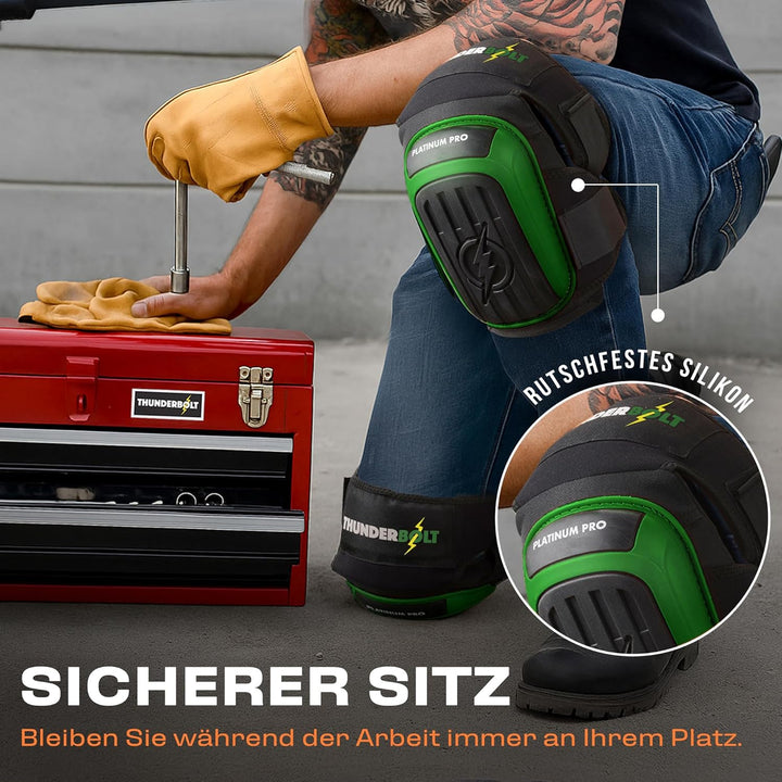 Thunderbolt® Knieschoner Professioneller Knieschützer mit komfortablem Gelkissen Knieschoner Fliesen