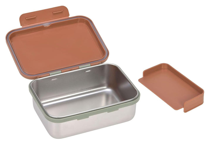 LÄSSIG Kinder Brotdose Edelstahl Lunchbox Frühstücksbox Nachhaltig Kindergarten Schule/Happy prints